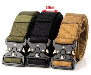 เข็มขัดไนลอนยุทธวิธีกว้าง 5 ซม. พร้อมหัวเข็มขัดโลหะแบบปลดเร็ว เข็มขัดยุทธวิธีสำหรับผู้ชายสำหรับกิจกรรมกลางแจ้ง ลดราคาพิเศษ - Product Image 6