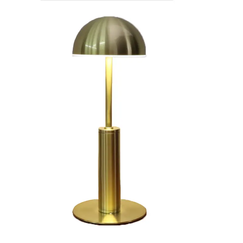 Lampe de table portable rechargeable de chevet d'hôtel moderne lampes de table de luxe dorées décor à la maison
