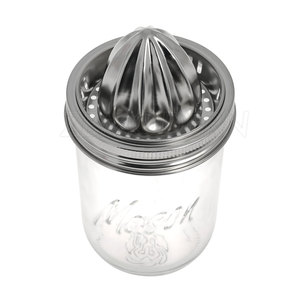 Thép Chất lượng cao của nhãn hiệu máy ép trái cây với Glass <span class=keywords><strong>Mason</strong></span> chum dễ dàng sử dụng tay ép cho thực phẩm tươi sống cho nhà bếp sử dụng trên bán với nắp - Product Image 2