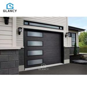 <span class=keywords><strong>Porte</strong></span> de <span class=keywords><strong>garage</strong></span> industrielle à double section en acier nord-américain pour deux voitures et portes piétonnes - Product Image 3