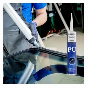 Adhesivos y selladores de poliuretano negro de un componente 1K de alta calidad para vidrio de automóvil