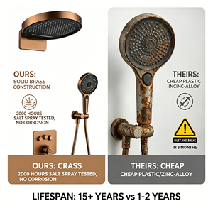 Contemporary Hotel Bathroom Concealed Rain Shower Faucet Set Polished Waterfall Shower System <strong>Massage</strong> Spray Pattern - Product Image 4