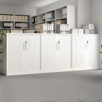 Armoire à volets roulants en acier anti-humidité et anti-rouille pour usage scolaire et professionnel, armoire à portes métalliques de qualité professionnelle