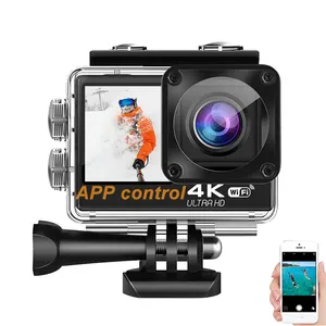 Véritable caméra d'action HD 4K extérieur Vlogging vélo DV 1080P caméra de sport Go Pro Hero caméscope Style 11 10 9 8 noir caméra étanche