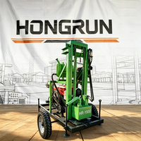 Machine de forage de puits d'eau compacte et portable, mini-foreuse diesel automatique pour puits et mines