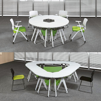 Bureau d'apprentissage et de formation de bureau scolaire pliant de haute qualité plate-forme de formation modulaire mobilier de bureau table de conférence