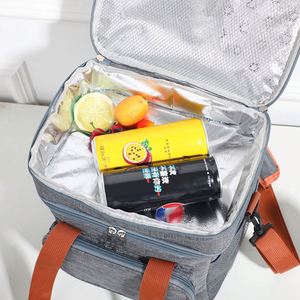 Customize <b>Lunch</b> Bag <b>for</b> Women <b>Men</b> Double Deck <b>Lunch</b> <b>Box</b> Leakproof Insulated Soft Large Adult <b>Lunch</b> Cooler Bag <b>for</b> Work - Product Image 4