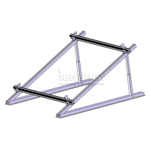 Supports de montage triangulaires pour panneaux solaires à conception libre, système de montage de panneaux solaires pour toit plat - Product Image 2