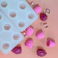 Hami Meloen mango 3D Frambozen siliconen mal, Drakenvrucht boom ijs siliconen mal, Gebruikt voor het bakken van mousse cake