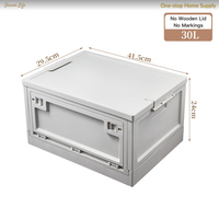 Boîte de rangement pliable à ouverture latérale sans installation 30L 45L pour coffre de voiture, organisateur de camping en PP, logo personnalisé, vente en gros