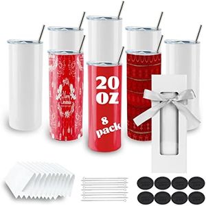 Gobelets de 20oz Vente en gros en vrac Gobelet de sublimation Gobelet isolé en acier inoxydable Produits de sublimation - Product Image 1