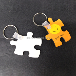 Pièce de <span class=keywords><strong>puzzle</strong></span> imprimée personnalisée <span class=keywords><strong>porte</strong></span>-clés en <span class=keywords><strong>bois</strong></span> ébauches de sublimation à un prix - Product Image 2