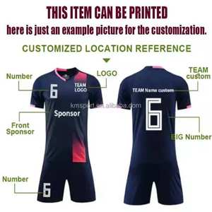 Chất lượng cao Câu lạc bộ đào tạo đội bóng đá đồng phục mới đến mùa hè bóng đá Jersey OEM Dịch vụ có sẵn - Product Image 2