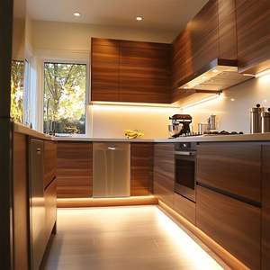 Gabinetes de Cocina Personalizados de Diseño, Cocina Moderna con Acabado de Lujo, Madera Maciza y MDF, Incluye Protector Contra Salpicaduras, Personalización Completa para el Hogar - Product Image 6