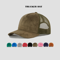Casquettes unisexes en daim de haute qualité, style camionneur, personnalisables avec logo unique, broderie 3D, pour le sport et les loisirs en extérieur
