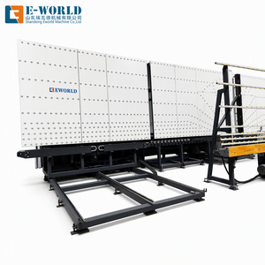เครื่องขัดขอบกระจกอัตโนมัติ EWORLD พร้อมโต๊ะลำเลียงแบบหมุนได้สี่ด้าน สายการผลิตขัดขอบกระจก - Product Image 2