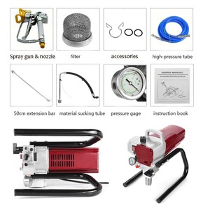 Electric High Pressure Airless Sprayer 180 Mm Pattern Width 28 Oz Cup Professional Grade <b>Paint</b> Coating Equipment - Product Image 4
