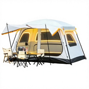 Nouvelle <span class=keywords><strong>tente</strong></span> <span class=keywords><strong>de</strong></span> camping double couche personnalisable pour l'extérieur, imperméable et anti-UV, pour 1 à 6 personnes, <span class=keywords><strong>tente</strong></span> <span class=keywords><strong>de</strong></span> camping multi-personnes - Product Image 1