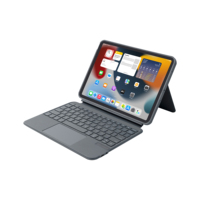 Funda con Teclado Bluetooth Inalámbrico Giratorio 360° para iPad 10.9 11 13" Air Pro, Cubierta Inteligente Transparente Desmontable para Samsung Tab