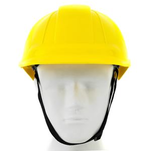 خوذة أمان صناعية للبناء بتصميم قبعة مهواة من البولي إيثيلين عالي الكثافة (HDPE) متوافقة مع معايير ANSI CE EN397 للعمال - Product Image 1