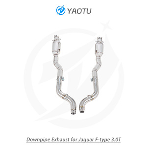 YT <strong>Header</strong> with Catalyst and Heat Insulation for Jaguar F-<strong>type</strong> 3.0T - Product Image 6