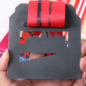 Medalla de metal esmaltado suave del Consejo de seminarios dorado personalizado deslizante personalizado al por mayor con cintas - Product Image 6