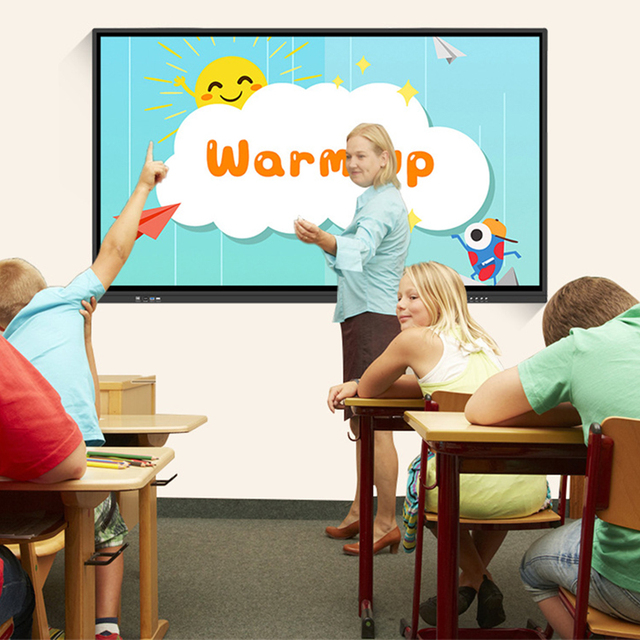 ITA Good Price 85 Inches Ultra HD OPS PC Built-in Interactive Display Panel with Capacitive for Education and Business