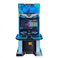 Console de jeu d'arcade de boxe tout-en-un classique en métal de 32 pouces avec joystick pour deux joueurs, équipement nostalgique