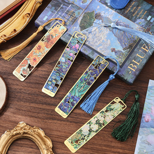 Segnalibro in Acciaio Inossidabile di Alta Qualità, Stampa Artistica Vintage con Nappa, Personalizzabile per Lettori e Studenti - Product Image 5
