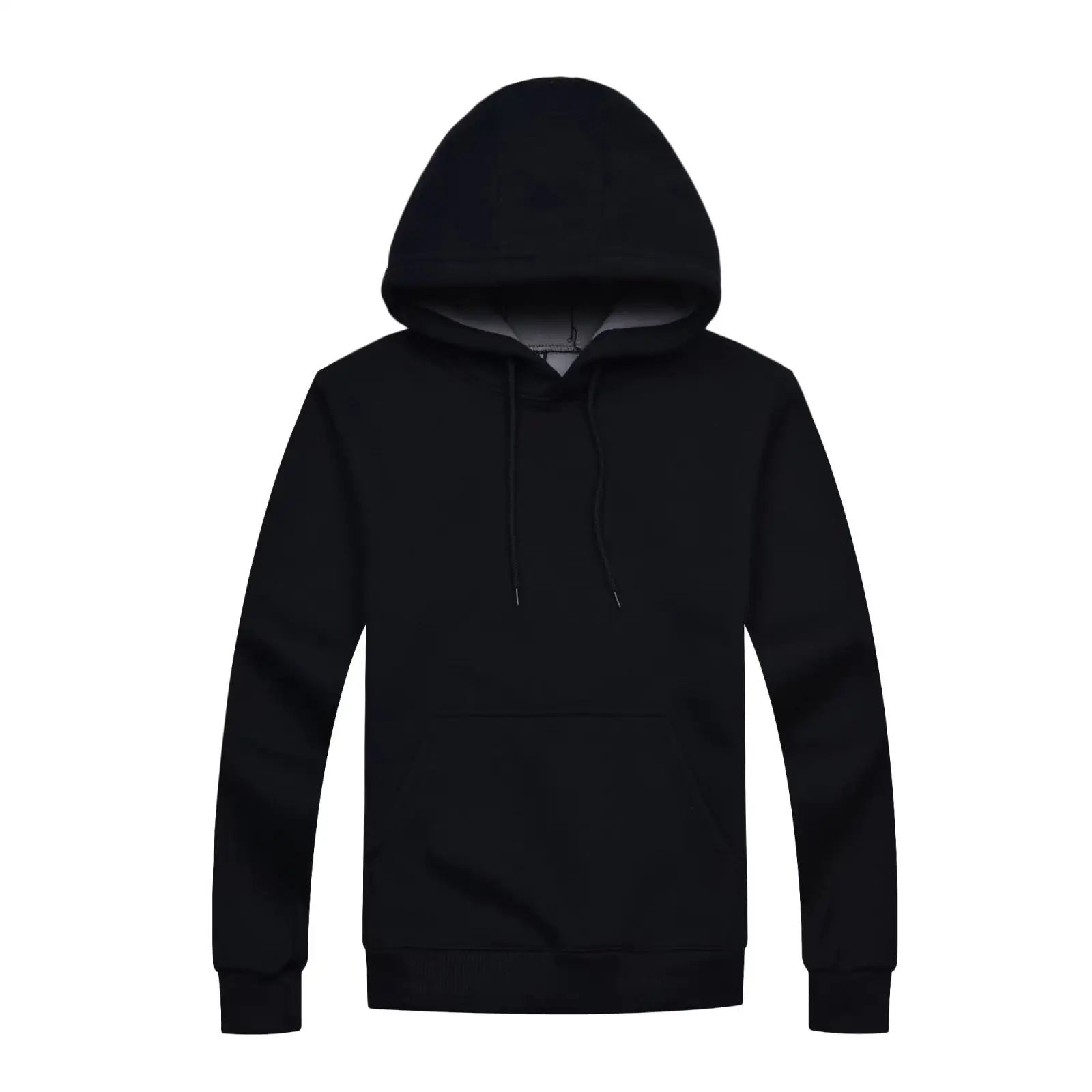 En satış garantili kaliteli giysiler erkekler siyah Hoodie özel Logo süblimasyon artı boyutu erkek Hoodies & tişörtü