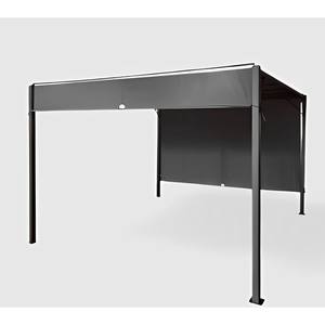 Gazebo 3x3 Metros Antracita con Toldo Deslizante - Product Image 1