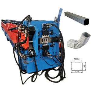 Kim loại mạ kẽm ống nước mưa downpipe mưa máng xối Máy làm tròn hình chữ nhật vuông downspout Ống cuộn tạo thành máy - Product Image 2