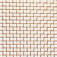 Fournisseur d'usine en stock 1x30 mètres 70 microns 200 maille fil de cuivre pur forme de trou carré maille de cuivre pur Maille en Cuivre