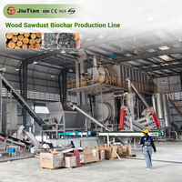 Machine de carbonisation continue du sciure de bois pour la production de charbon de bois, combustible pour barbecue, combustible industriel et recyclage de biomasse