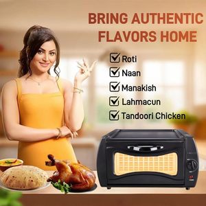 Household Mini Electric Oven Metal for Baking Pizza Pancakes Versatile <b>Toaster</b> Oven Featuring Adjustable Temperature - Product Image 3