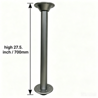Support de base de table en métal gris thermolaqué de haute qualité