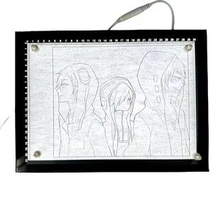 AIGAO工厂价格铝框led灯垫儿童绘图玩具板描画平板画