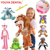 YOUYA DENTAL Grande Peluche Anatomique Dentaire, Dents et Brosse à Dents, Design Animal Mignon pour Enfants, Poupée Douce pour Enfant