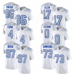 Maillots de football Buffalo Rivalries 17 Josh Allen 0 Keon Coleman 4 James Cook 10 SHAKIR 73DAWKINS avec logo de l'équipe - Product Image 1