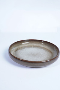 Platos de Porcelana para Cena Estilo Vintage Tailandés, con Acabado Color Caqui, para Servir Filetes, Platos de Cerámica para Restaurante - Product Image 3