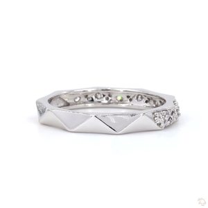 Magnifique bague en or sertie de diamants pour femme, élégante, luxueuse, cadeau de fiançailles ou de mariage, bijoux fins, éclat brillant - Product Image 2