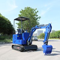 Mini-excavatrice électrique sur chenilles CE personnalisable de 1,5 tonne, excavatrice hydraulique de petite taille