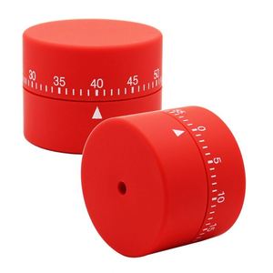 Minuteur de cuisine mécanique en plastique rond avec logo personnalisé imprimé à l'écran, compte à rebours de 60 minutes, rappel de compte à rebours avec pointeur - Product Image 4