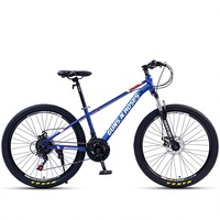 Vélo tout-terrain 24-26 pouces en acier haute teneur en carbone, 21/24/27 vitesses, avec selle confort réglable, idéal pour la ville et la montagne