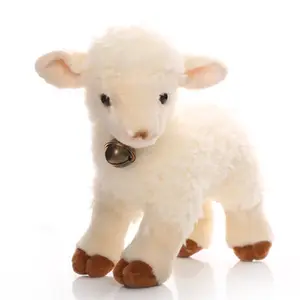 2022 atacado de boa qualidade e confortável pelúcia em forma de animal ovelha bonito brinquedo