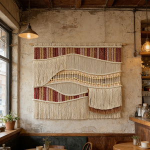 Decorazioni <span class=keywords><strong>da</strong></span> Parete in Macramè Intrecciato a Mano all'Ingrosso per Studi di Interior Design e Marchi di Arredamento - Product Image 6