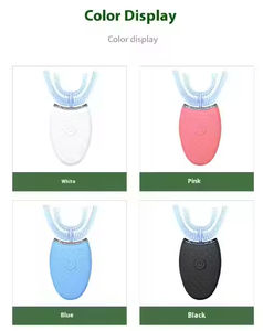 Nouvelle brosse à dents électrique sonique pour enfants, avec conception en forme de U, poils souples en nylon, étanche IPX7, rechargeable, 3 modes de nettoyage - Product Image 6