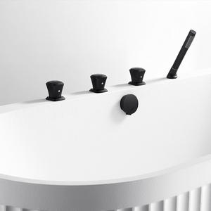 Bak mandi batu buatan mewah, bak mandi Spa dalam ruangan dewasa, bak mandi berdiri bebas dengan jaculzzier - Product Image 6