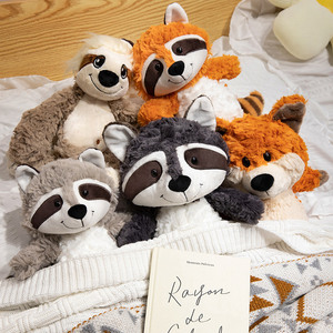 Super Soft Cartoon Cotton Raccoon Fox Sloth Plush Toys Cute Stuffed Cuddly Child Gifts Sofa Decoration - Product Image 2