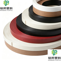 Bande de chant PVC haute flexibilité Shandong Mingbang, couleur unie personnalisée pour panneaux mélaminés et décoration de meubles domestiques